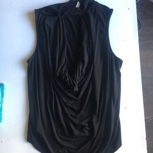 Black going out top